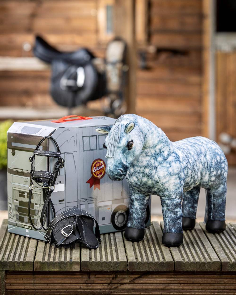 LeMieux Toy Pony Sam on stable background