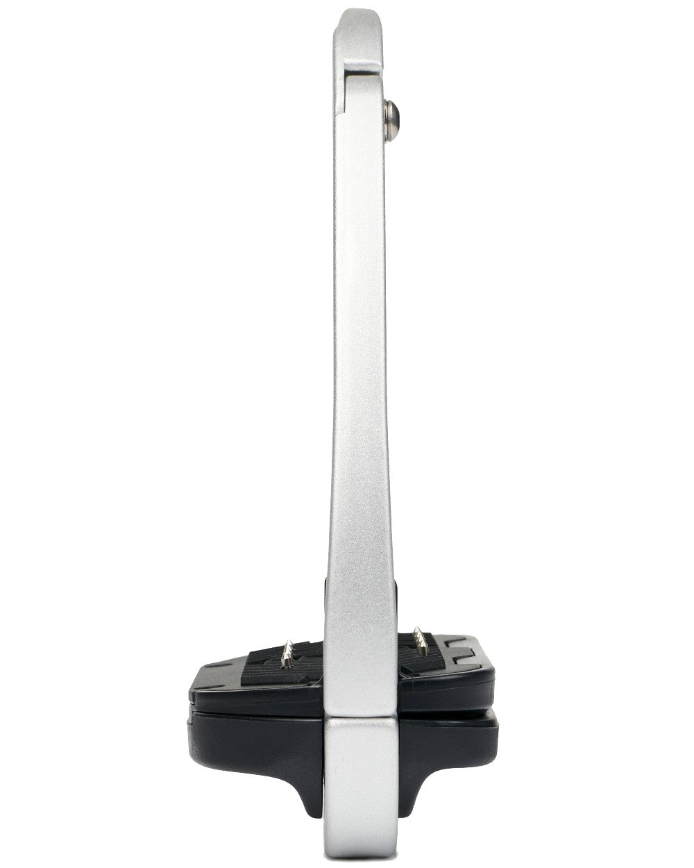 Aluminium coloured LeMieux Vector Balance Stirrup on white background