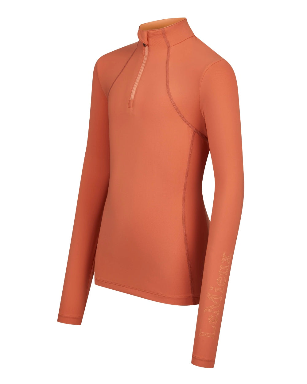 Apricot coloured LeMieux Young Rider Base Layer on white background