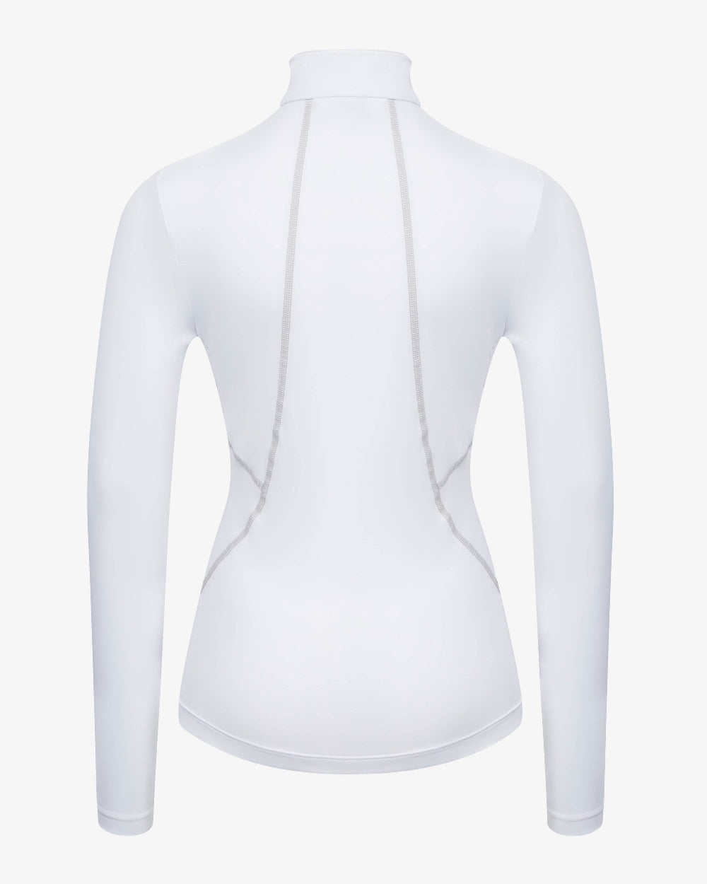 White coloured LeMieux Young Rider Base Layer on grey background