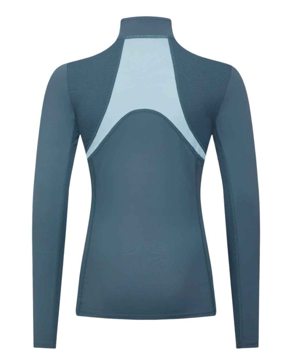Petrol Coloured LeMieux Young Rider Mia Mesh Base Layer On A White Background