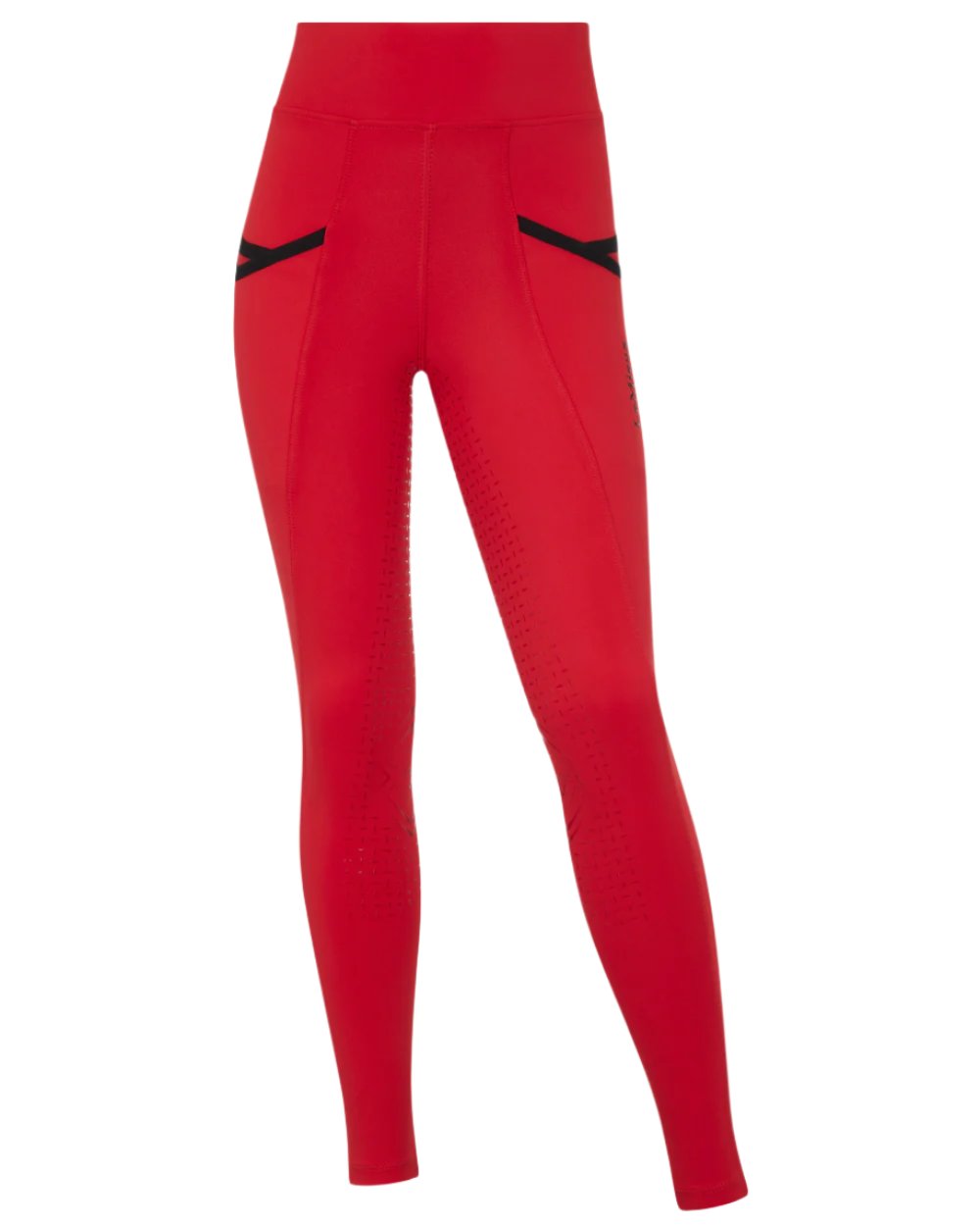 Chilli Coloured LeMieux Young Rider Pull On Breeches On A White Background