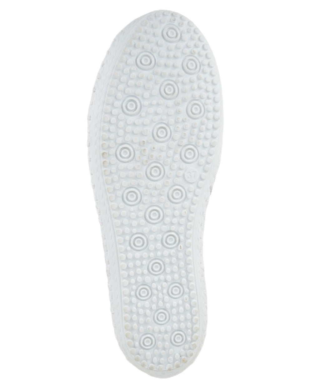 White Coloured Mod Comfys Womens Elastic Lace Up Comfort Shoes on White Background