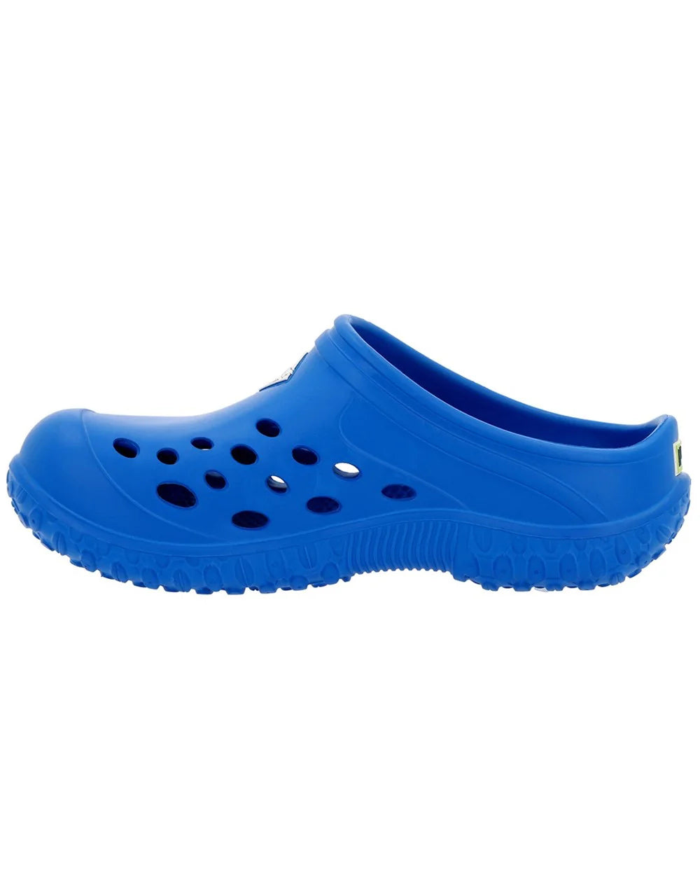 Blue Coloured Muck Boots Childrens Muckster Lite Clogs On A White Background