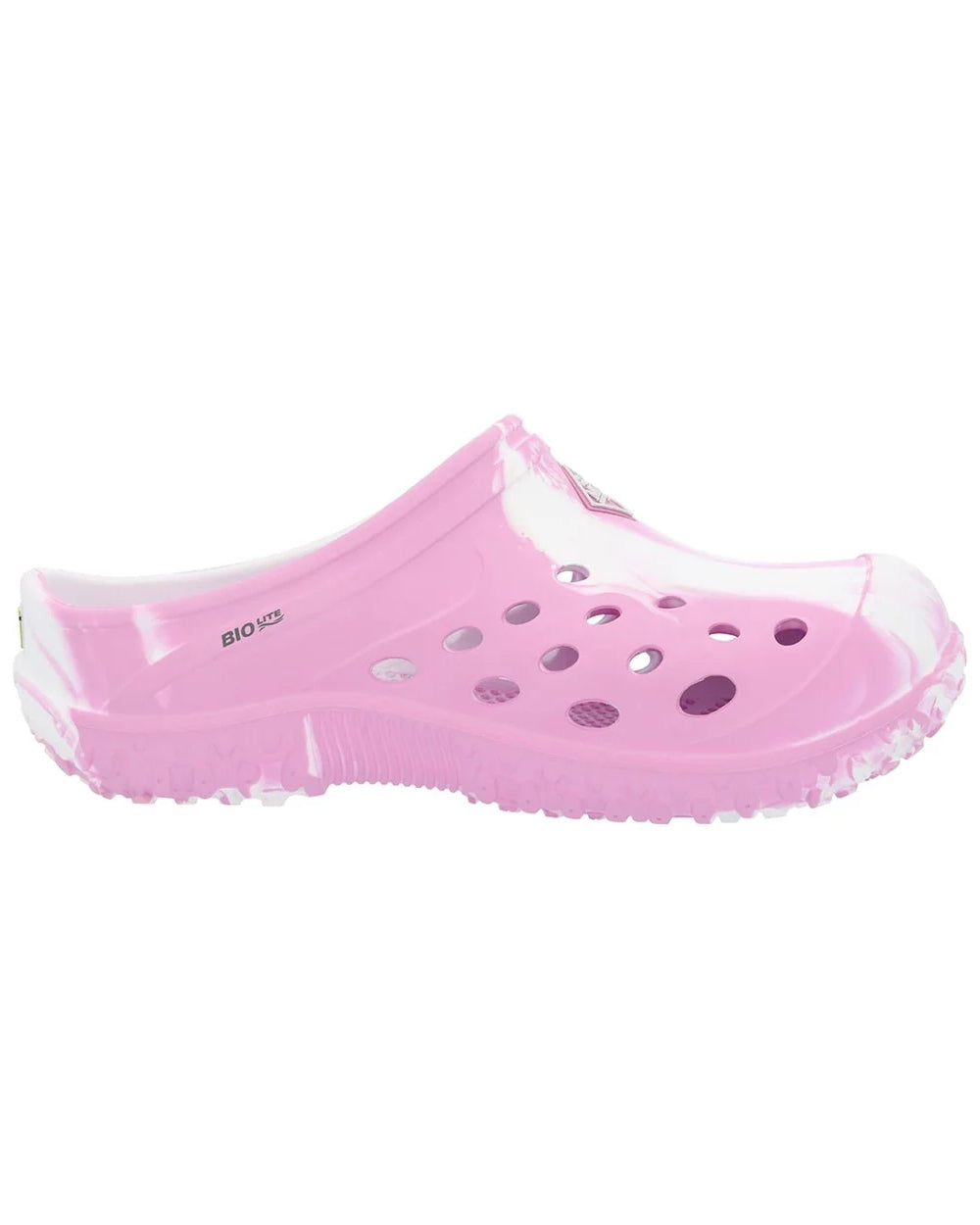 Pink Swirl Coloured Muck Boots Childrens Muckster Lite Clogs On A White Background