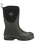 Black Coloured Muck Boots Womens Chore Classic Mid Wellingtons On A White Background