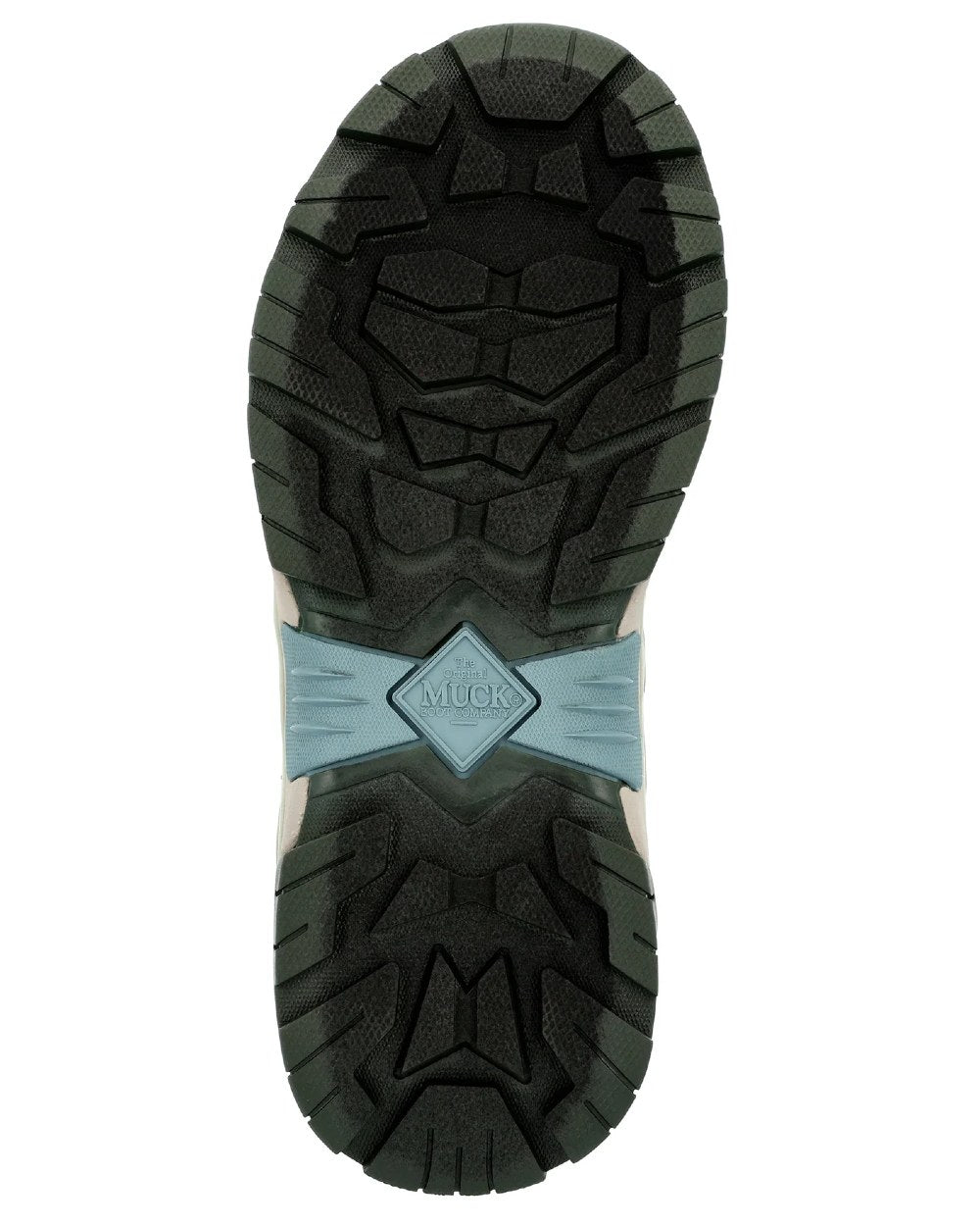 Dark Moss Coloured Muck Boots Ladies Apex Zip Mid Boots On A White Background