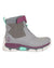 Frost Grey Coloured Muck Boots Ladies Apex Zip Mid Boots On A White Background #colour_frost-grey