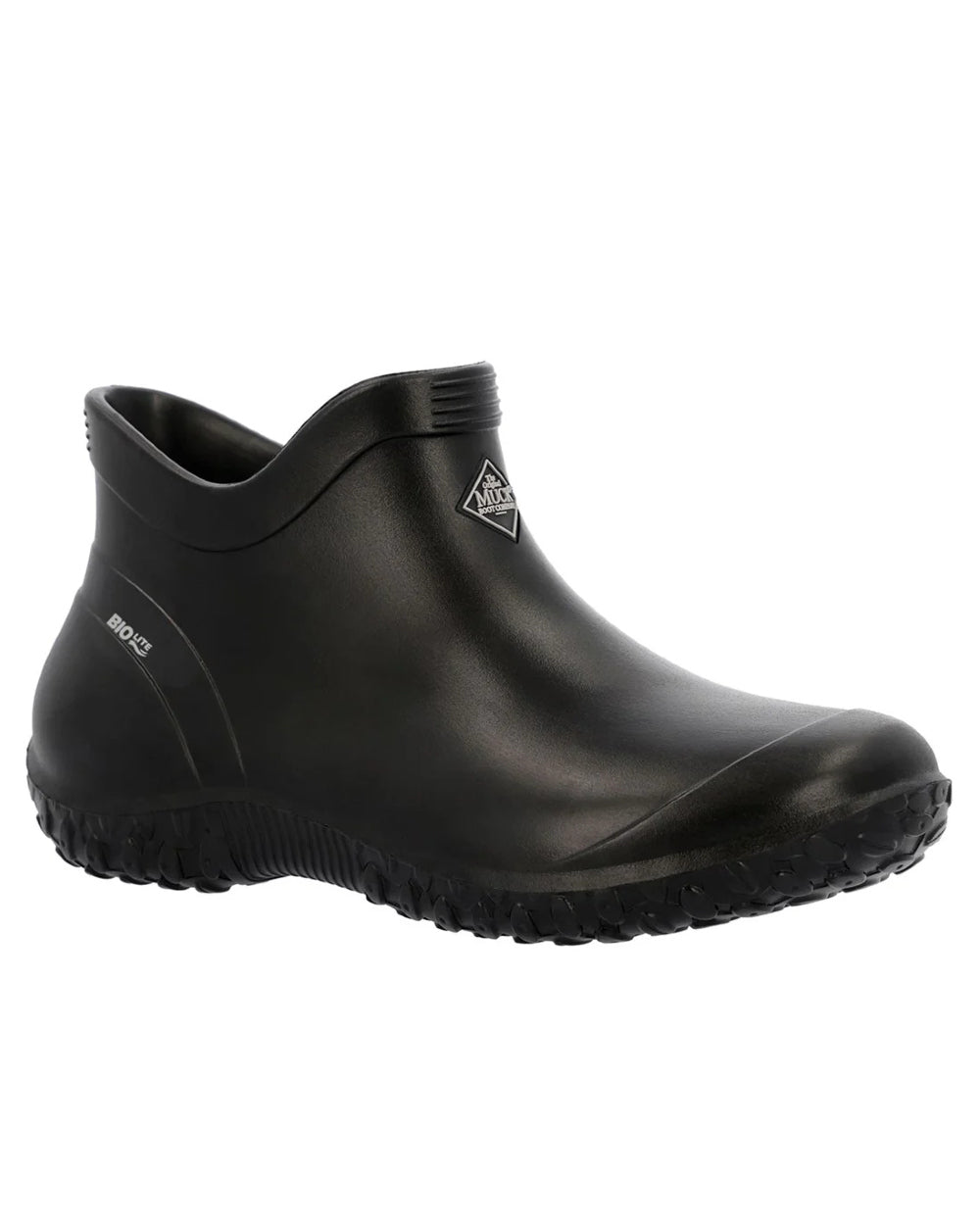 Black Coloured Muck Boots Mens Muckster Lite Ankle Boots On A White Background