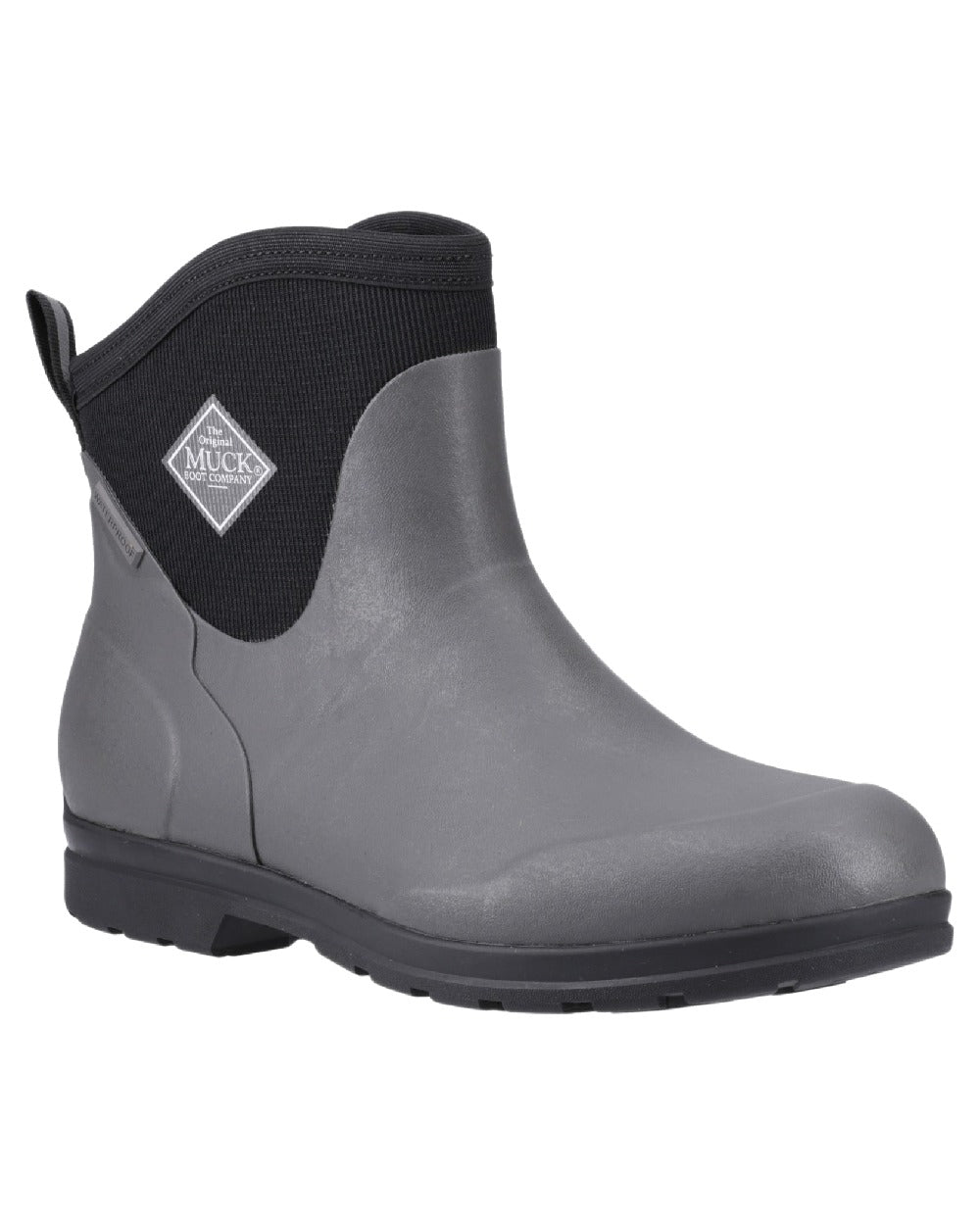 Grey Coloured Muck Boots Mens Originals Excursion Ankle Boots on White Background