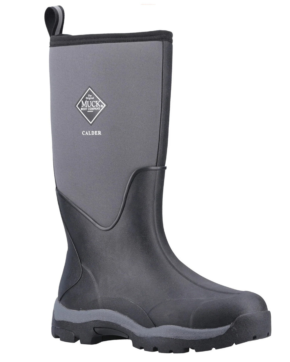 Black Coloured Muck Boots Unisex Calder Short Boots On A White Background 