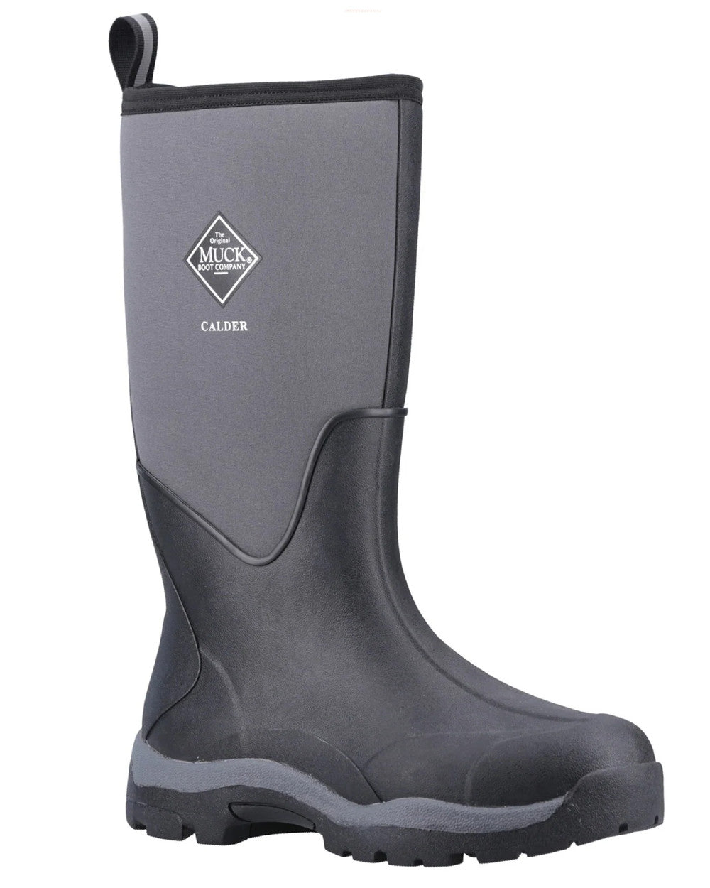 Black Coloured Muck Boots Unisex Calder Short Boots On A White Background