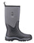 Black Coloured Muck Boots Unisex Calder Short Boots On A White Background #colour_black