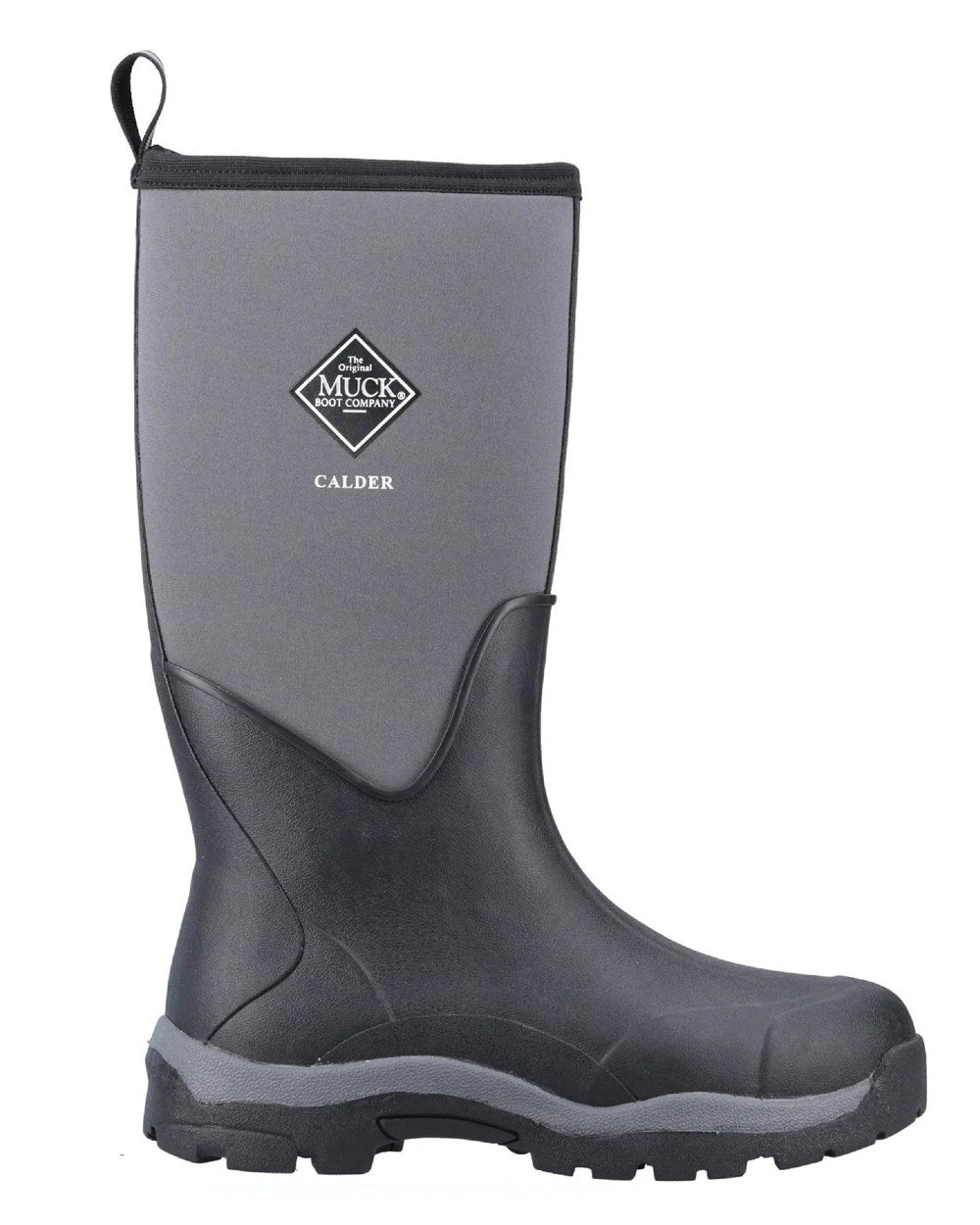 Black Coloured Muck Boots Unisex Calder Short Boots On A White Background