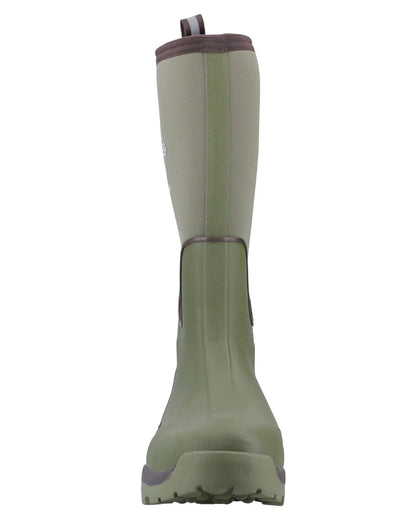 Olive Coloured Muck Boots Unisex Calder Short Boots On A White Background 