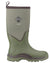 Olive Coloured Muck Boots Unisex Calder Short Boots On A White Background #colour_olive