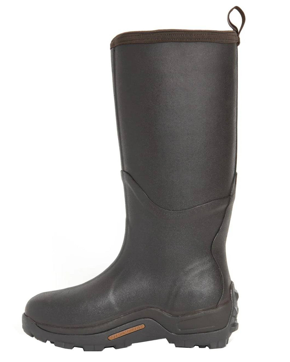 Brown Coloured Muck Boots Mens Wetland Pro Tall Boots On A White Background