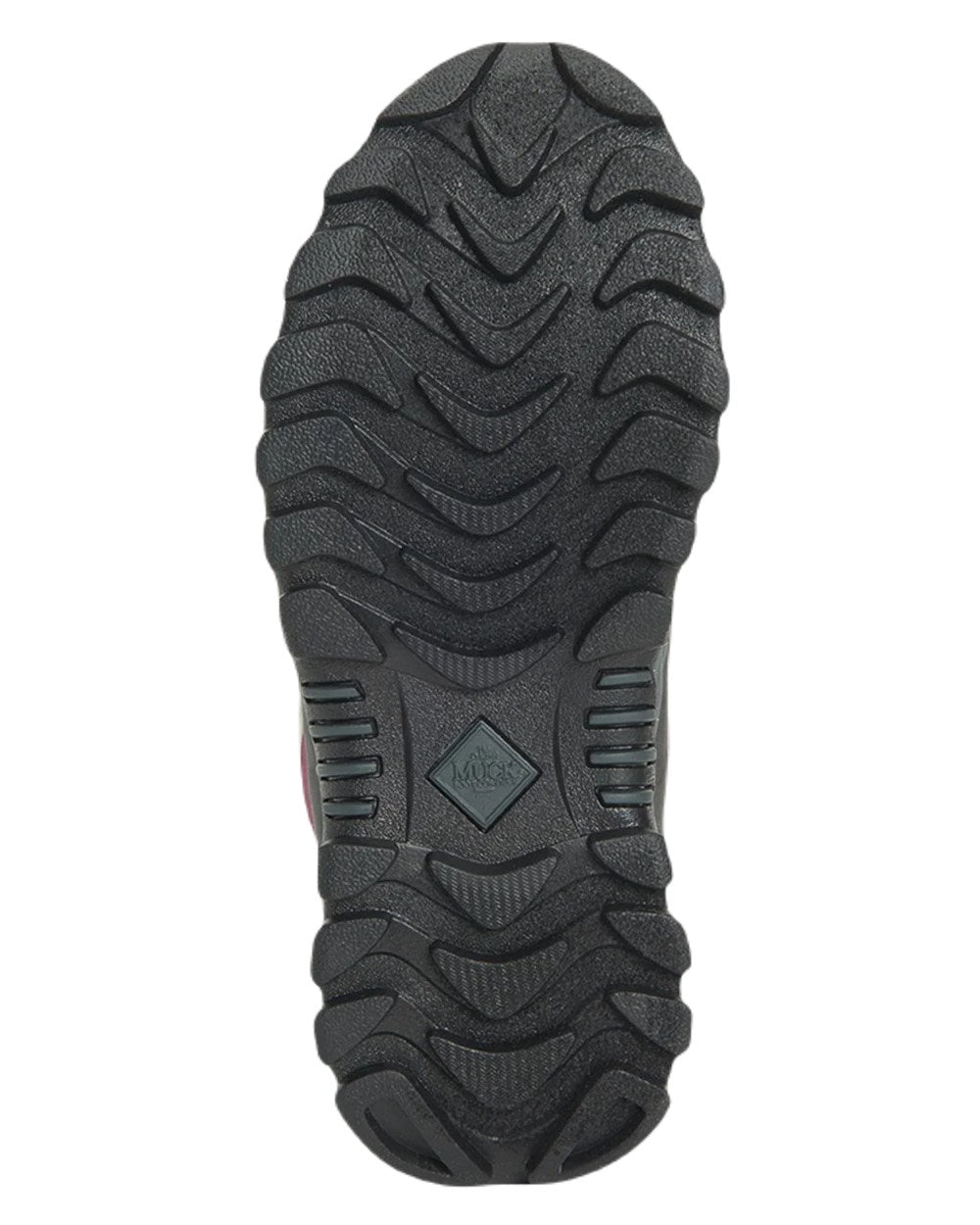 Magenta Digi Fade Print Coloured Muck Boots Womens Arctic Sport II Mid Wellingtons On A White Background