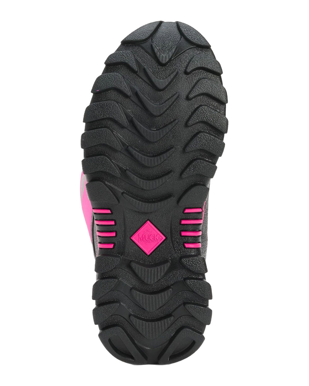 Hot Pink coloured Muck Boots Womens Artic Sport II Tall Wellingtons on White background
