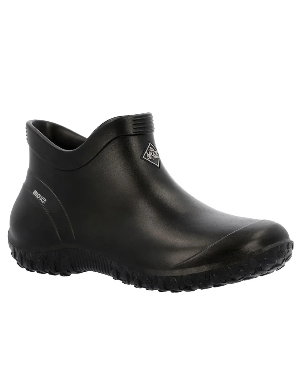 Black Coloured Muck Boots Womens Muckster Lite Ankle Boots On A White Background