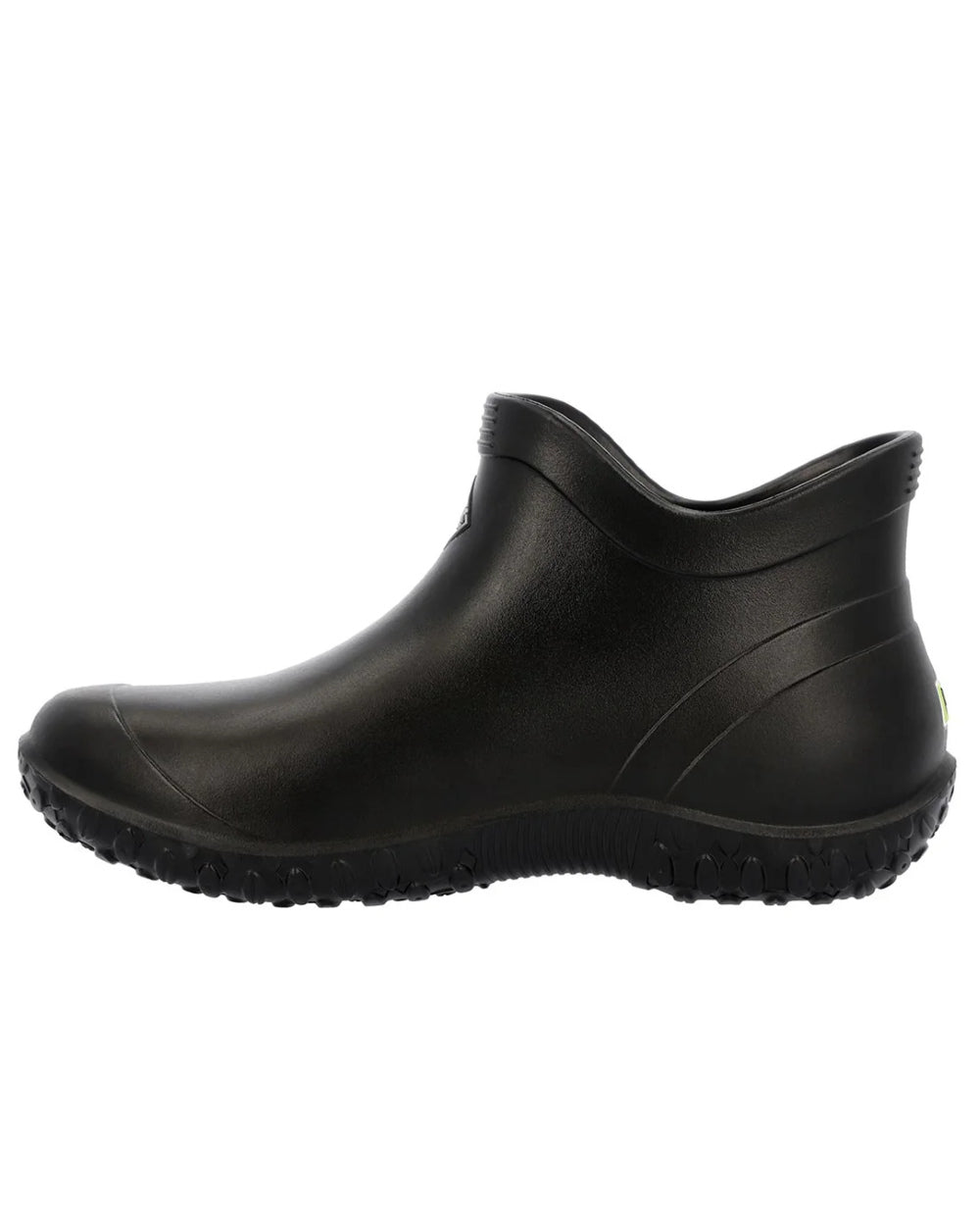 Black Coloured Muck Boots Womens Muckster Lite Ankle Boots On A White Background