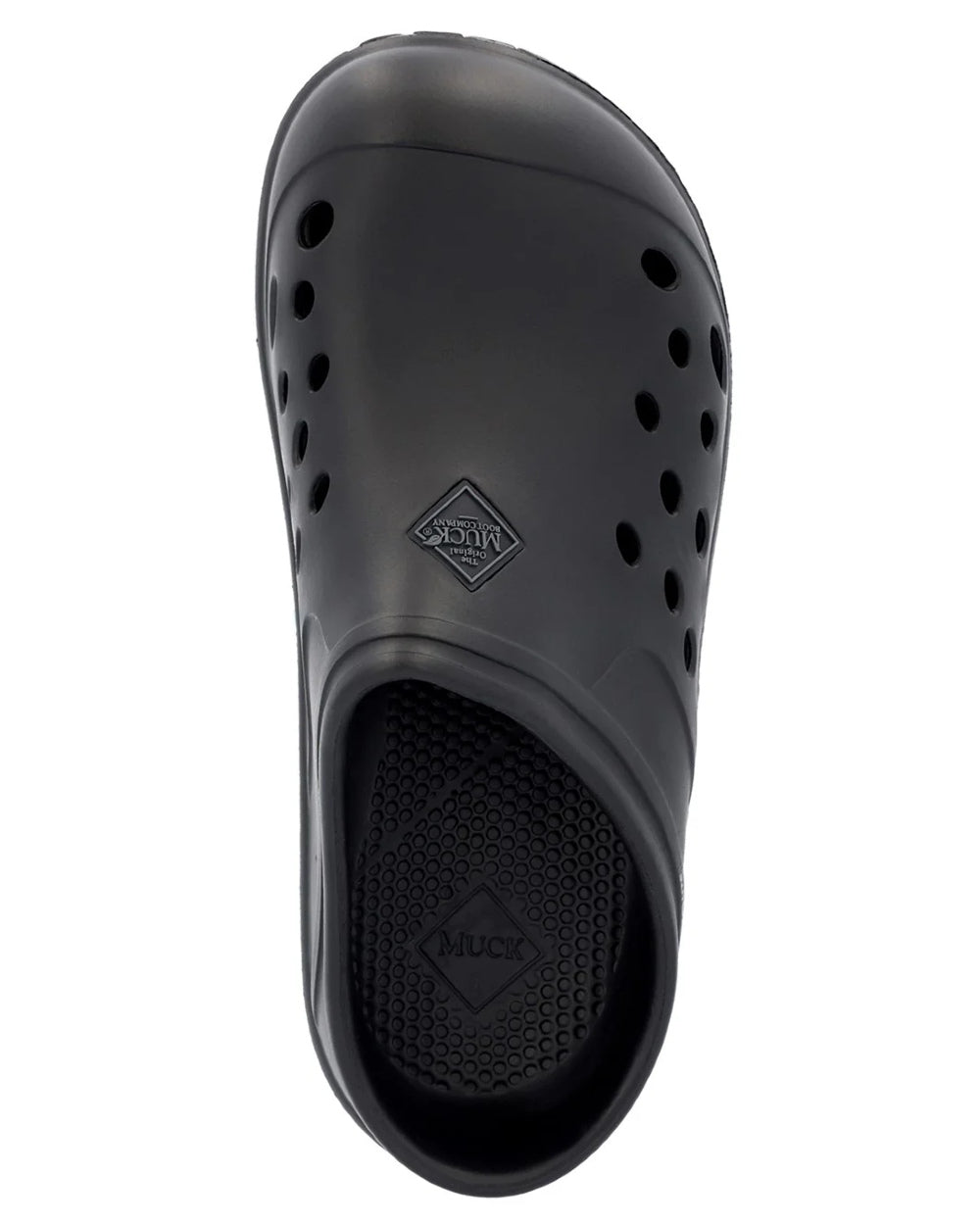 Black Coloured Muck Boots Womens Muckster Lite Clogs On A White Background