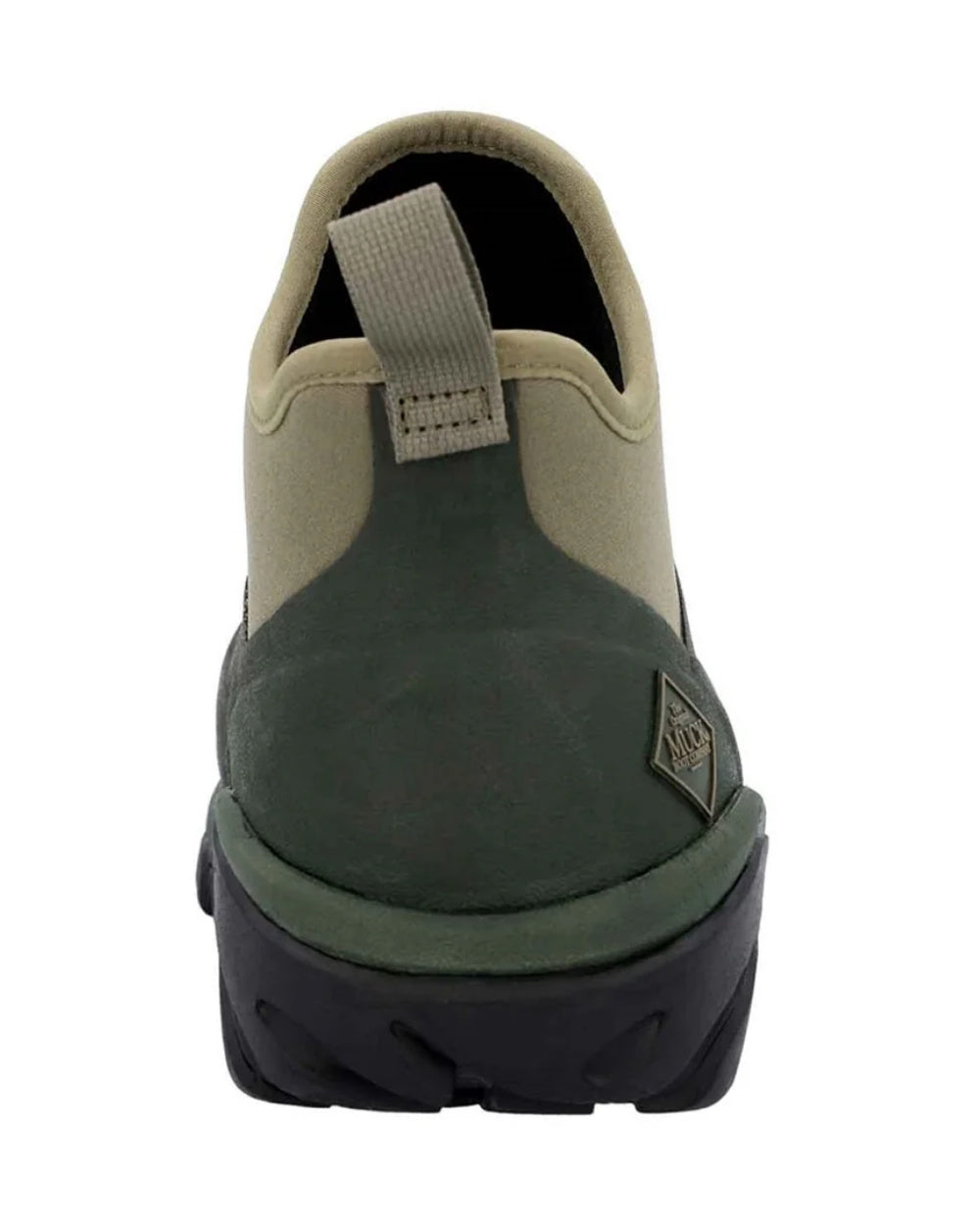 Moss Coloured Muck Boots Mens Woody Sport Ankle Boots On A White Background