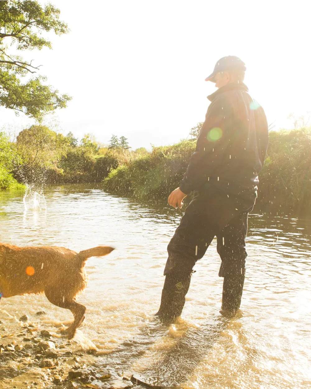 Muck Boots Wetland Tall Wellington in Bark
