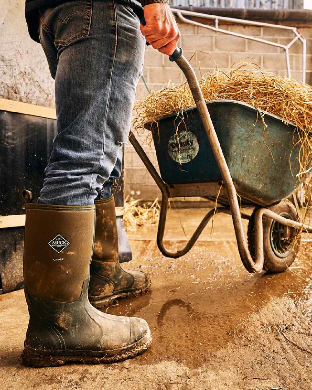 Muck Boots Chore Classic Hi Wellington Boots in Moss