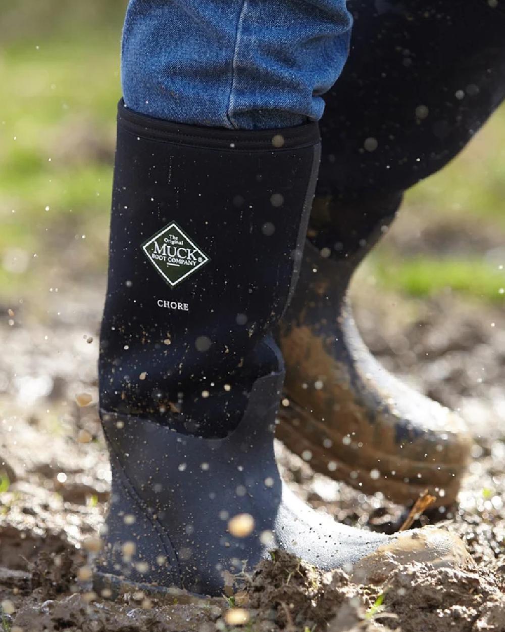 Muck Boots Chore Classic Hi Wellington Boots in Black