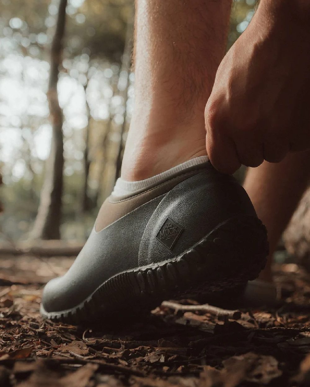 Muck Boots Mens RHS Muckster II Low Shoes in Moss Green