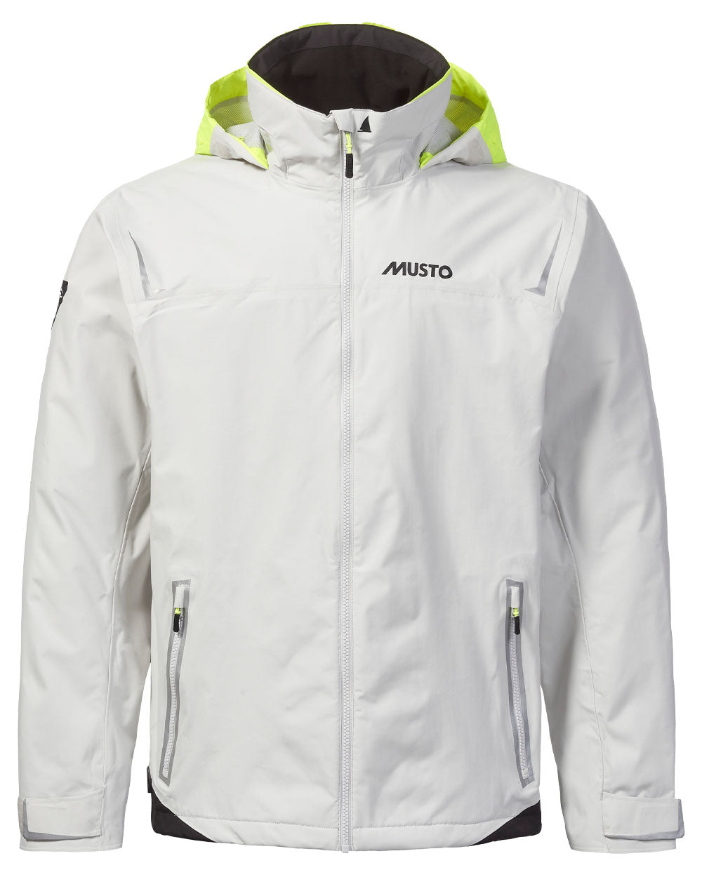 Platinum coloured Musto BR1 Solent Jacket on White background