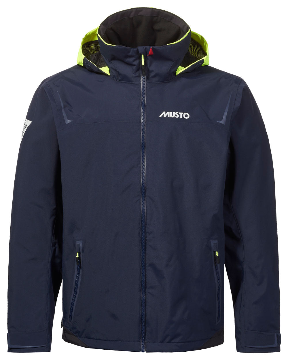 True Navy coloured Musto BR1 Solent Jacket on White background