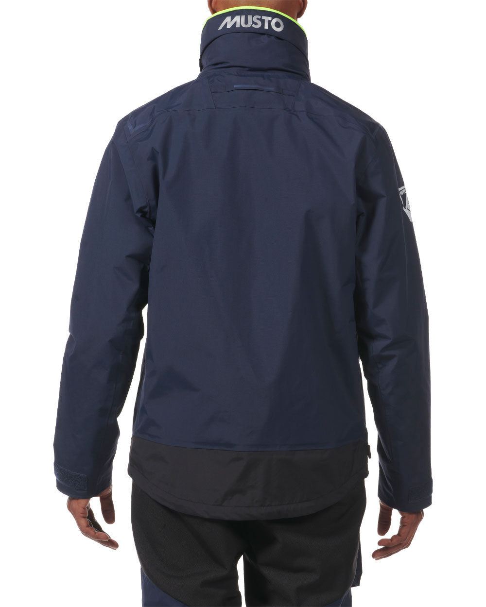 True Navy coloured Musto BR1 Solent Jacket on White background