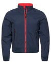 Navy/Red Coloured Musto Childrens Snug Blouson Jacket On A White Background