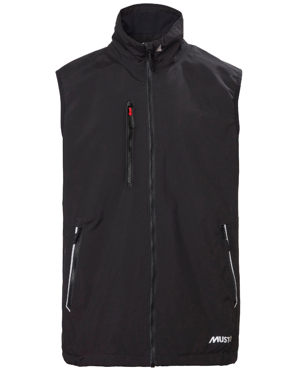 Black Coloured Musto Corsica Gilet 2.0 On A White Background