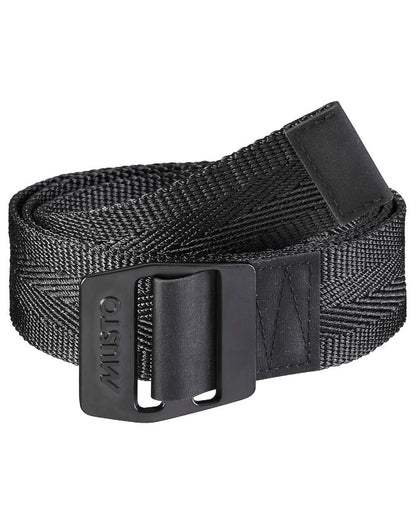Black Coloured Musto Essential Belt On A White Background 