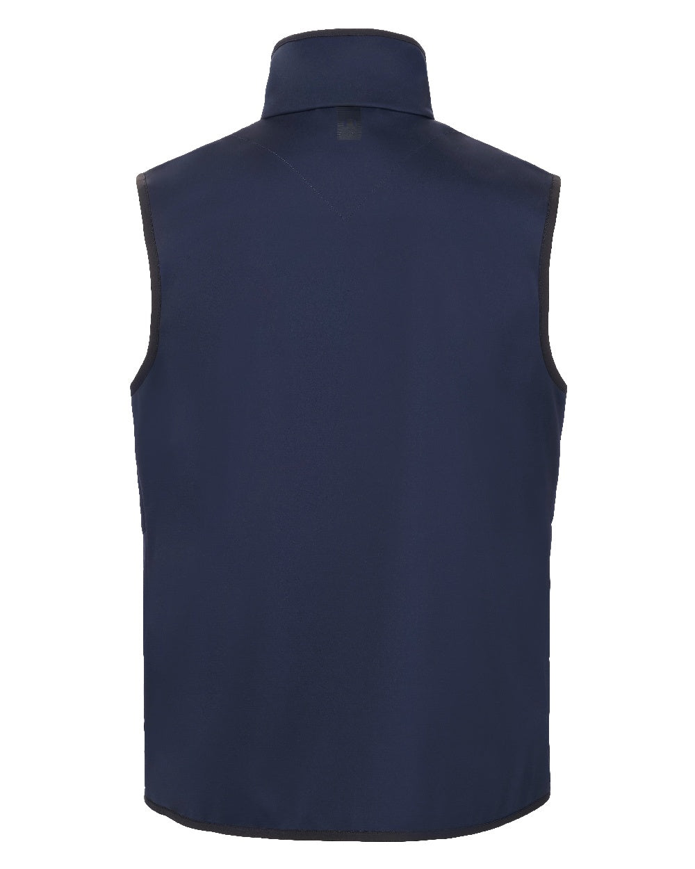 Navy Coloured Musto Evo Crew Softshell Vest on White Background