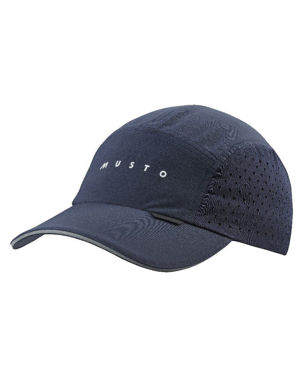 Navy Coloured Musto Evo Race Cap on White Background