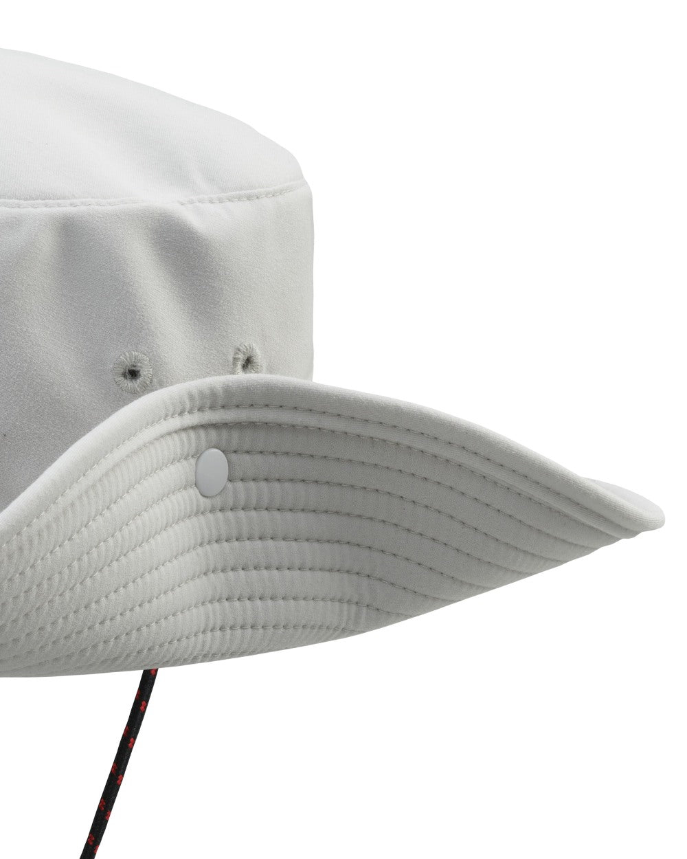 Platinum Coloured Musto Fast Dry Brimmed Hat on White Background