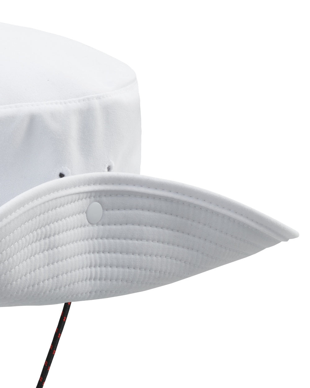 White Coloured Musto Fast Dry Brimmed Hat on White Background