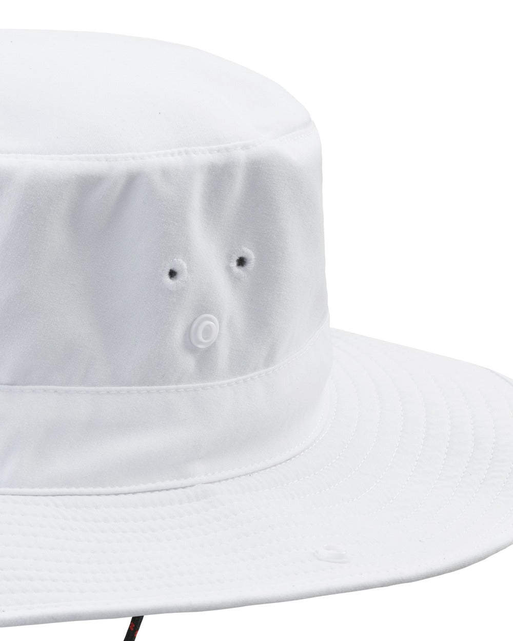 White Coloured Musto Fast Dry Brimmed Hat on White Background