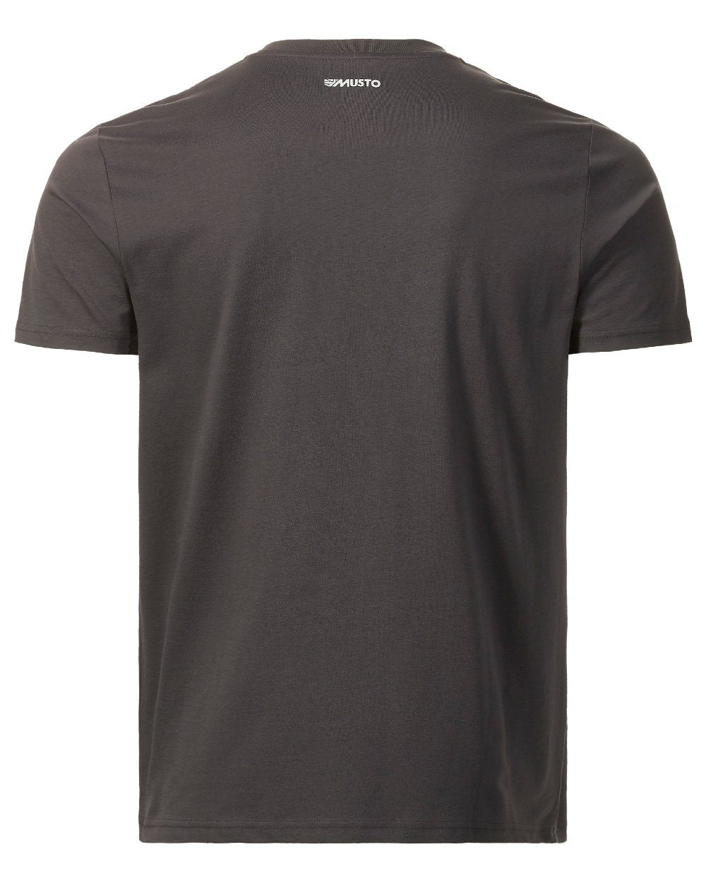 Carbon Coloured Musto Logo Tee On A White Background