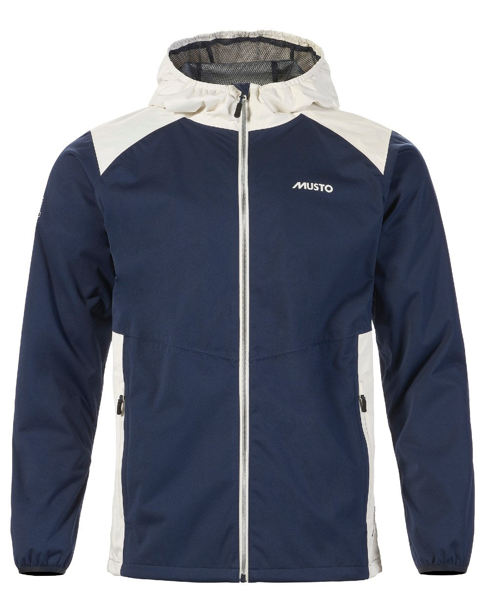 Navy/Asw Coloured Musto Mens 64 Active Waterproof Jacket On A White Background 