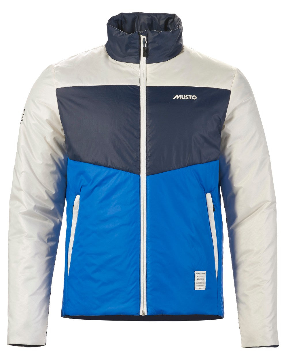 Aruba Blue Musto Mens 64 PrimaLoft Jacket On A White Background