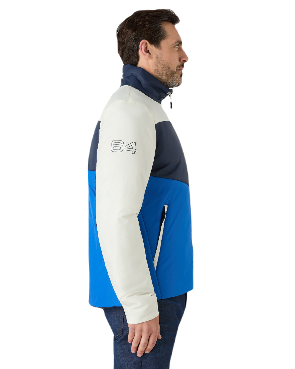 Aruba Blue Musto Mens 64 PrimaLoft Jacket On A White Background