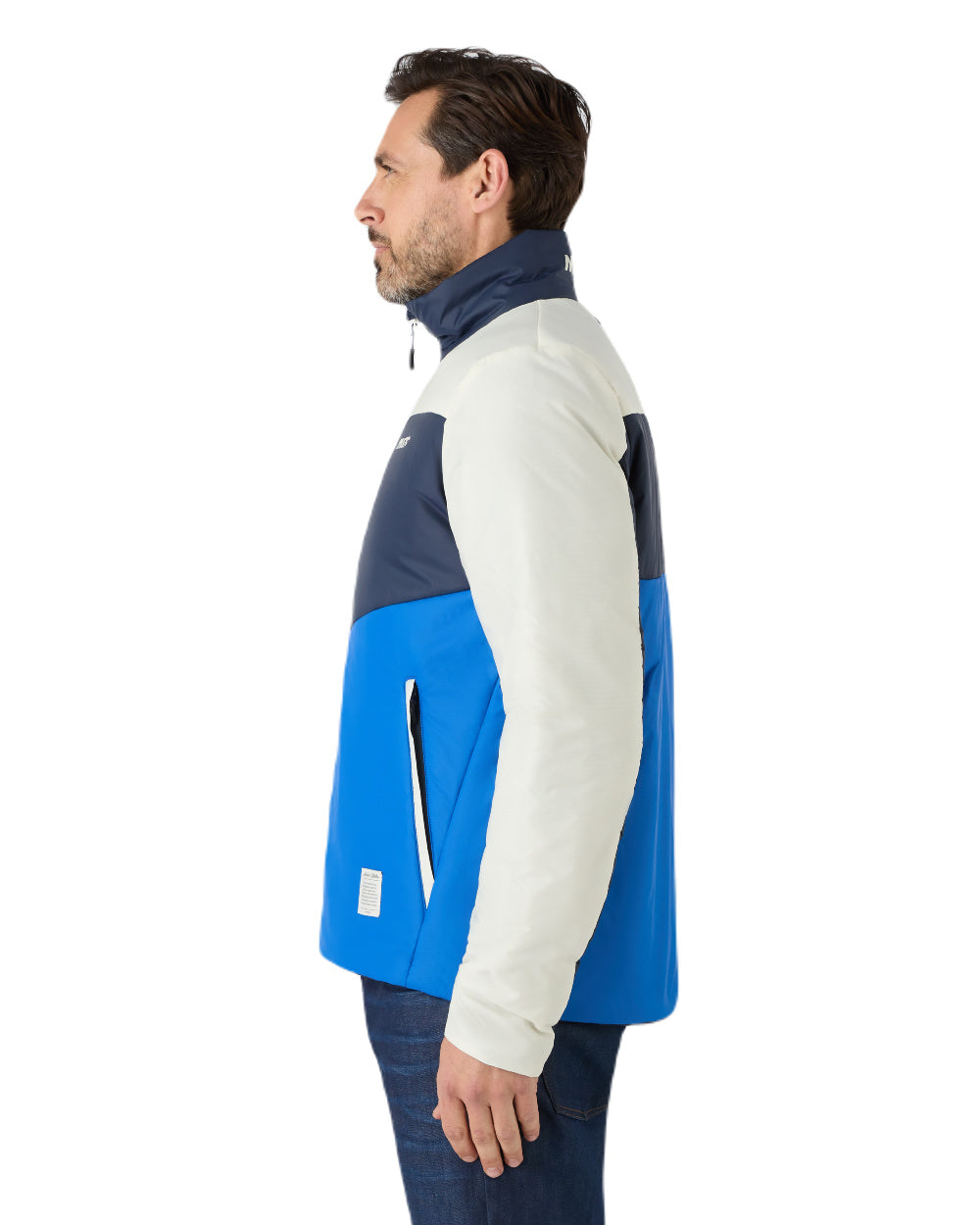 Aruba Blue Musto Mens 64 PrimaLoft Jacket On A White Background