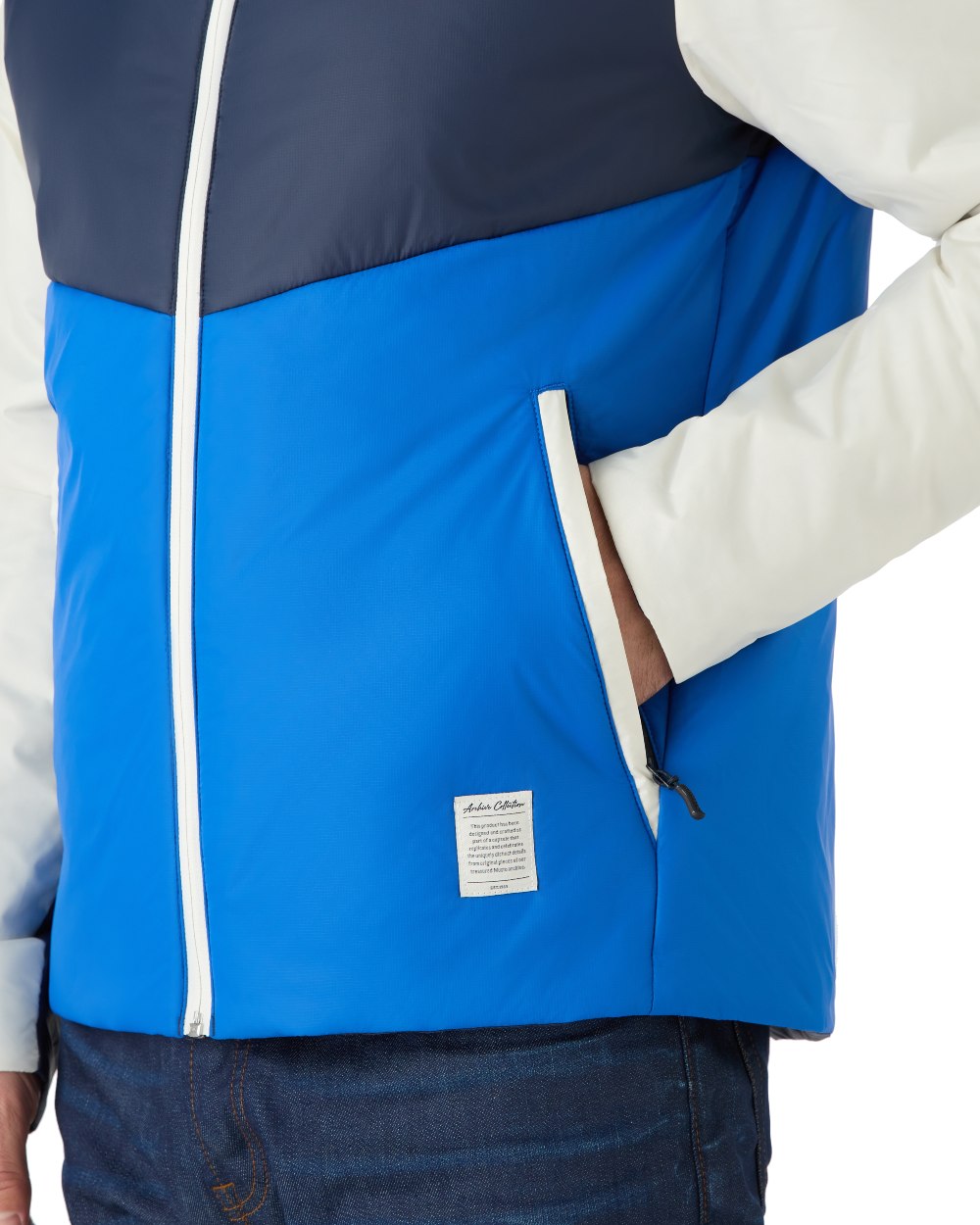 Aruba Blue Musto Mens 64 PrimaLoft Jacket On A White Background