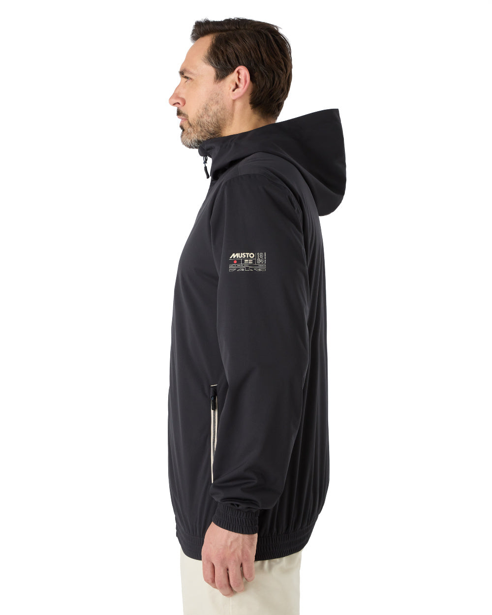 Black Coloured Musto Mens Active Rain Jacket On A White Background