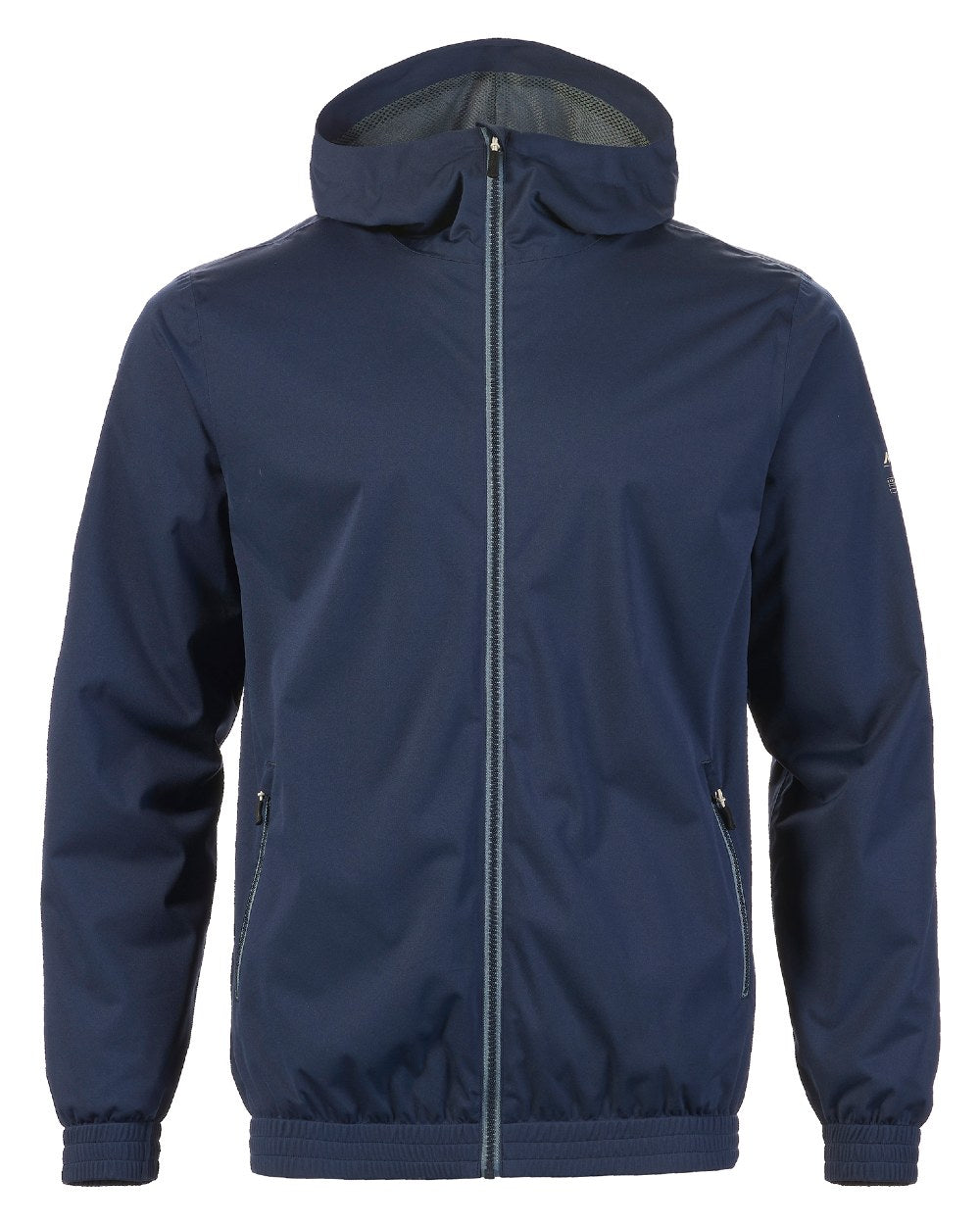 Navy Coloured Musto Mens Active Rain Jacket On A White Background